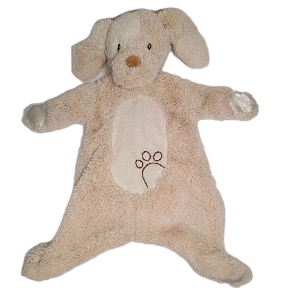 Douglas Baby Dog Lovey Plush Tan Sshlumpie Satin Paws Blanket Puppy Blankie